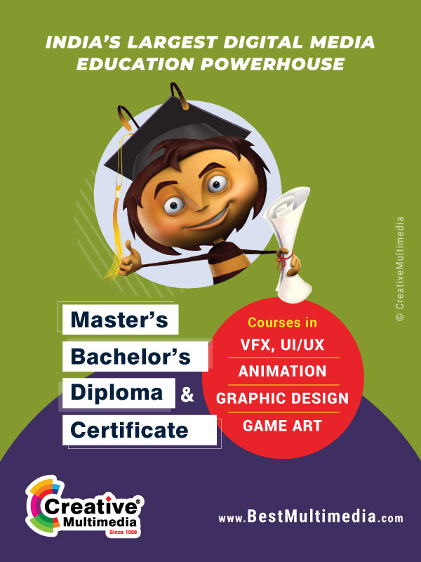 degree in VFX and 3D animation