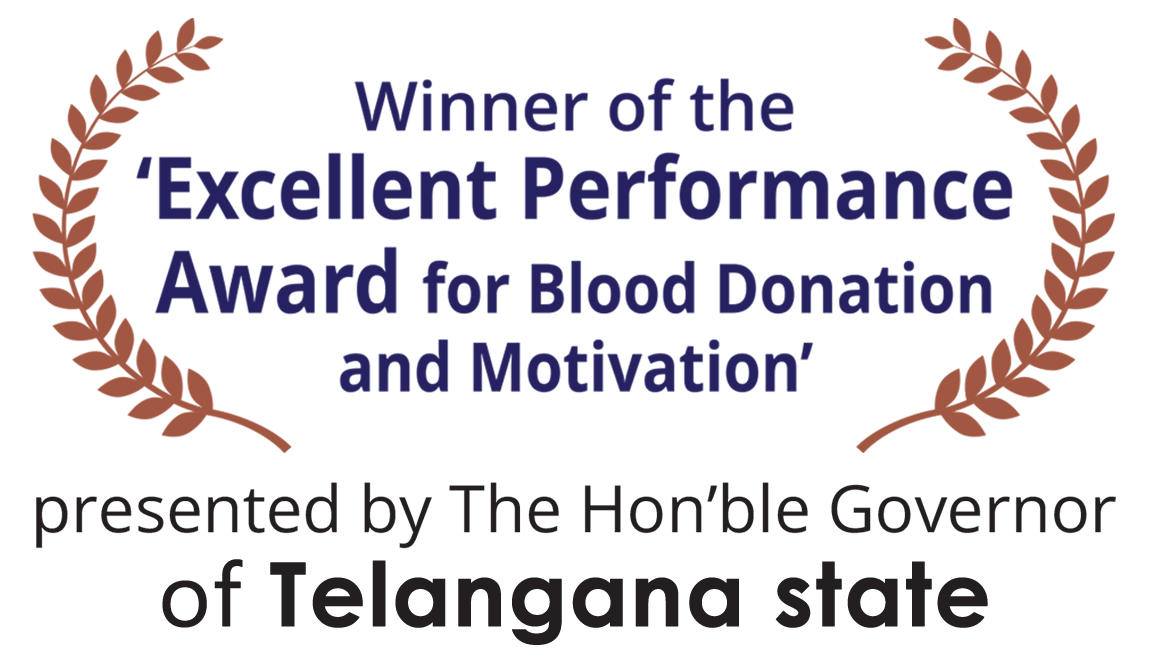 Winner of the 'Excellent Performance Award for Blood Donation and Motivation' – Animation Training institutes in Hyderabad