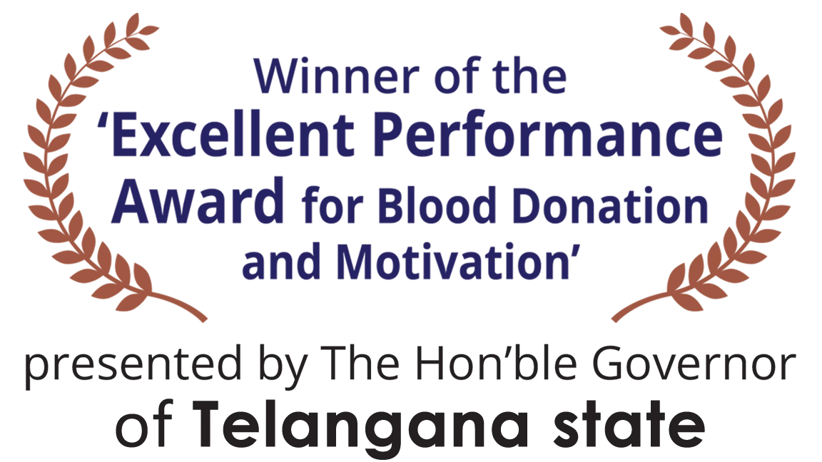 Winner of the 'Excellent Performance Award for Blood Donation and Motivation' – Animation Training institutes in Hyderabad